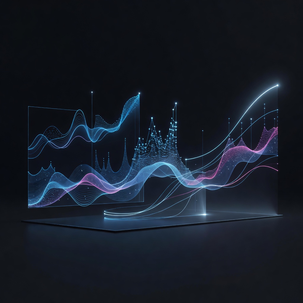 Artificial Intelligence Advertising Data Charts and Performance Metric Graphics