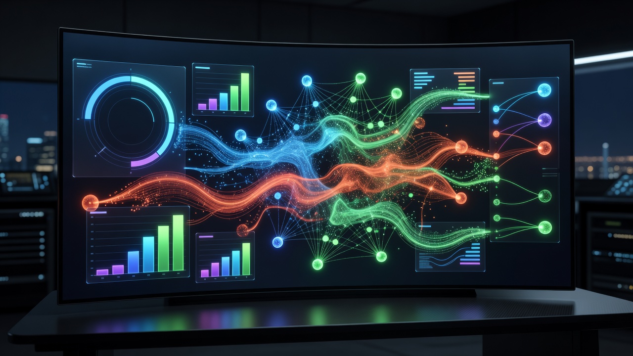 Autonomous Media Buying Algorithm Performance Dashboard Showing Dynamic Spend Reallocation